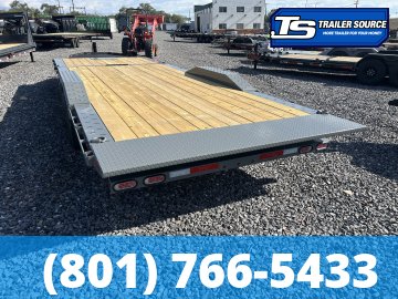 8.5x24 Diamond C HXD 210 Wide Body w/ Drive Over Fenders Tilt Trailer - 23K GVWR - Hydraulic Jack(s)