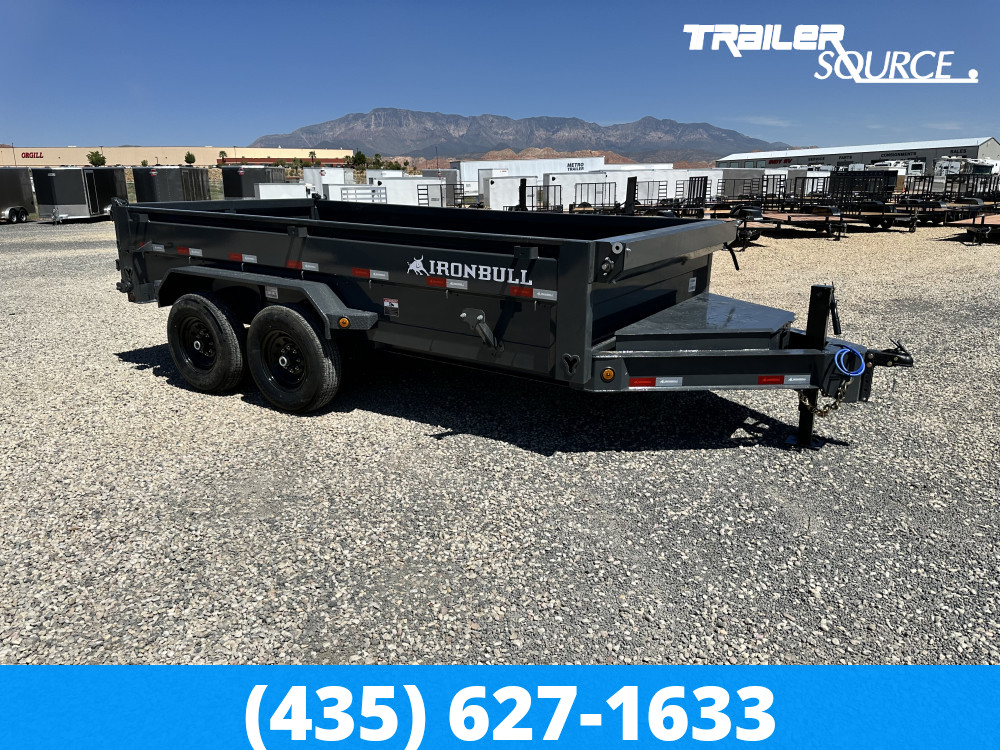 7x14 Iron Bull DWB 24" Sides 15K Dump Trailer