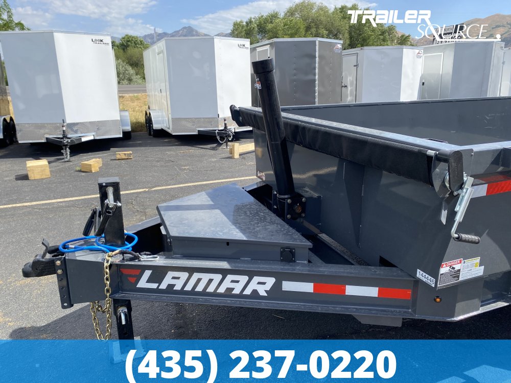 7x14 Lamar DT Gooseneck  15.7K Dump