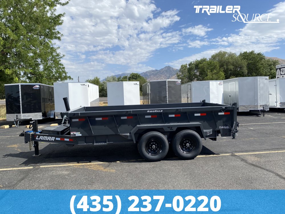 7x14 Lamar DT Gooseneck  15.7K Dump