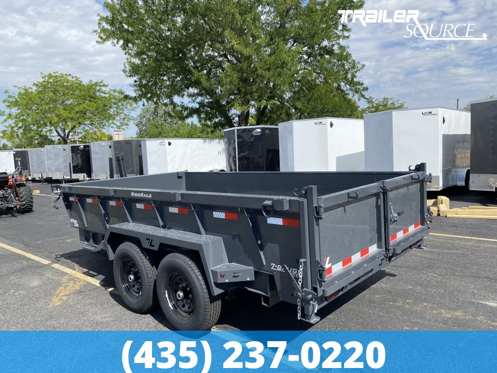7x14 Lamar DT Gooseneck  15.7K Dump