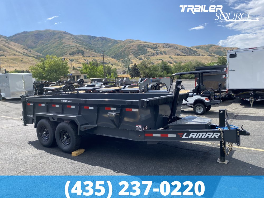 7x14 Lamar DT Gooseneck  15.7K Dump