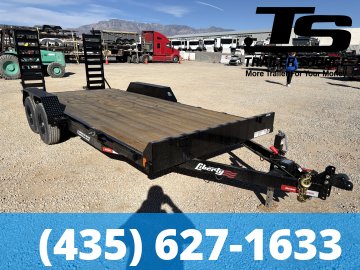7x18 Liberty LE Channel Flatbed Car Hauler Trailer - 10K GVWR