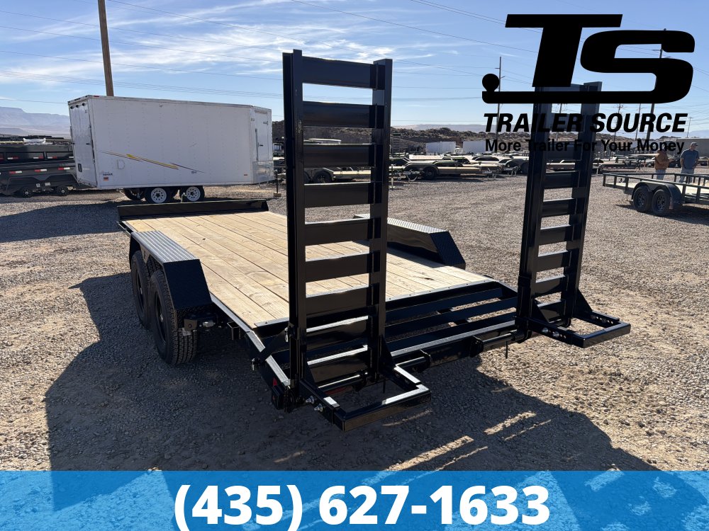 7x18 Liberty LE Channel Flatbed Car Hauler Trailer - 10K GVWR