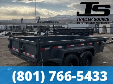 6.5x12 Lamar DM Dump Trailer - 18" Sides - 10K GVWR - Spreader Gate