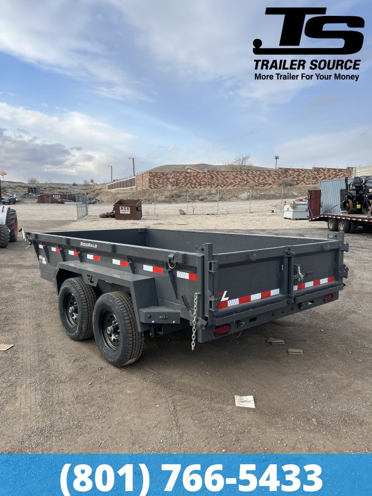 6.5x12 Lamar DM Dump Trailer - 18" Sides - 10K GVWR - Spreader Gate