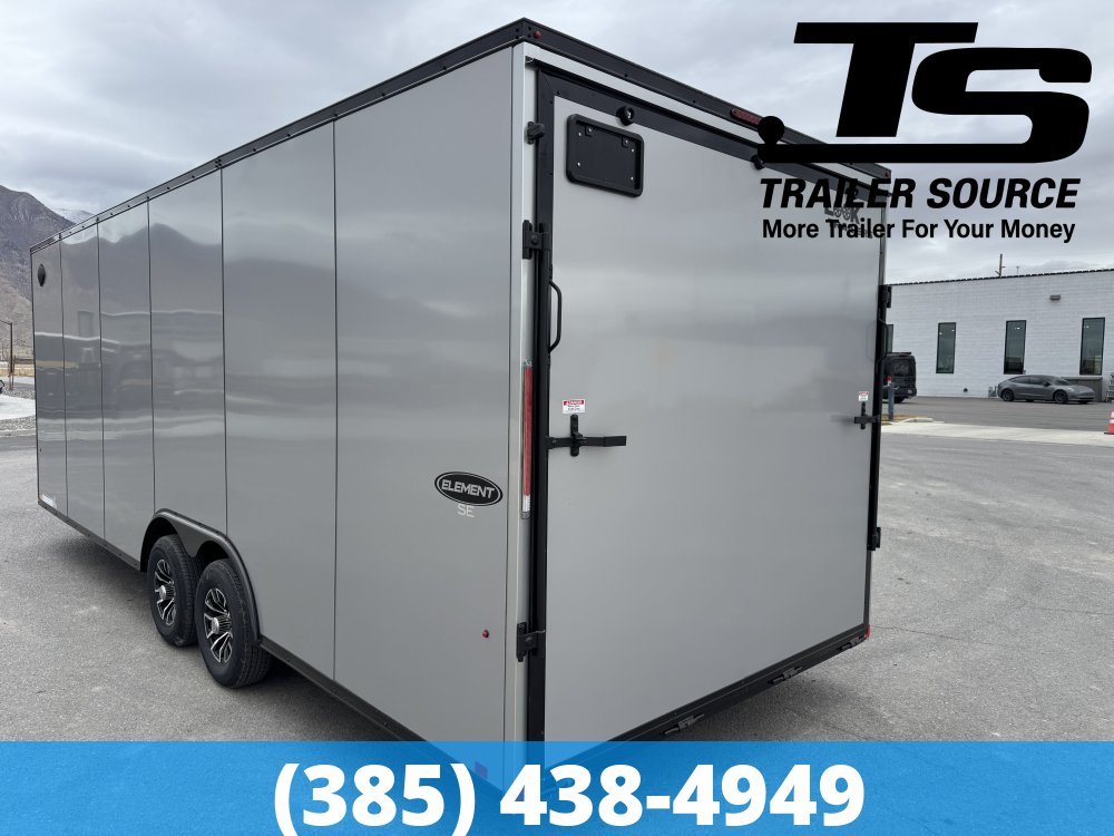 8.5x24 Look Element SE Enclosed Cargo Trailer - 7'6" Interior - 10K GVWR - .080 PolyCor, Alloy Wheels, Black Out Package, Rubber Coin Floor, Vinyl Ceiling, Vinyl Walls