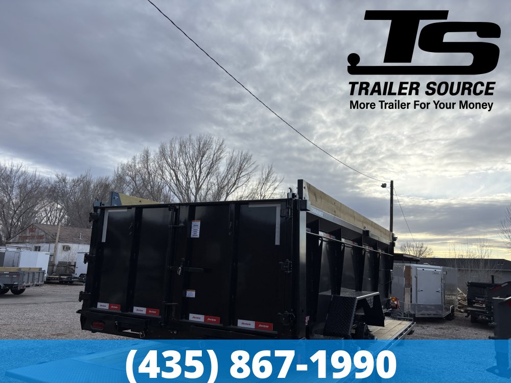 7x16 Liberty LD Dump Trailer - 40" Sides - 15.4K GVWR - Detach and Defend Coupler