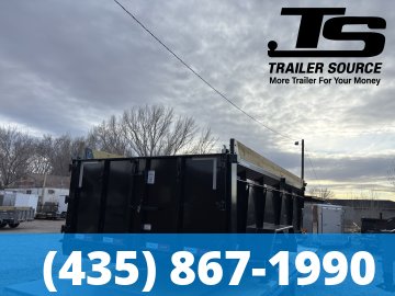 7x16 Liberty LD Dump Trailer - 40" Sides - 15.4K GVWR - Detach and Defend Coupler