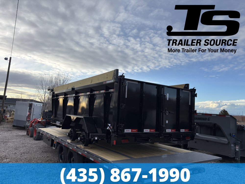 7x16 Liberty LD Dump Trailer - 40" Sides - 15.4K GVWR - Detach and Defend Coupler