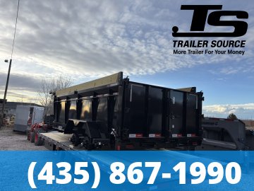 7x16 Liberty LD Dump Trailer - 40" Sides - 15.4K GVWR - Detach and Defend Coupler