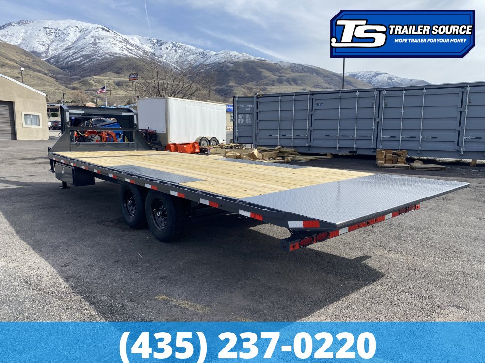 8.5x24 Lamar FA Gooseneck Deckover Tilt