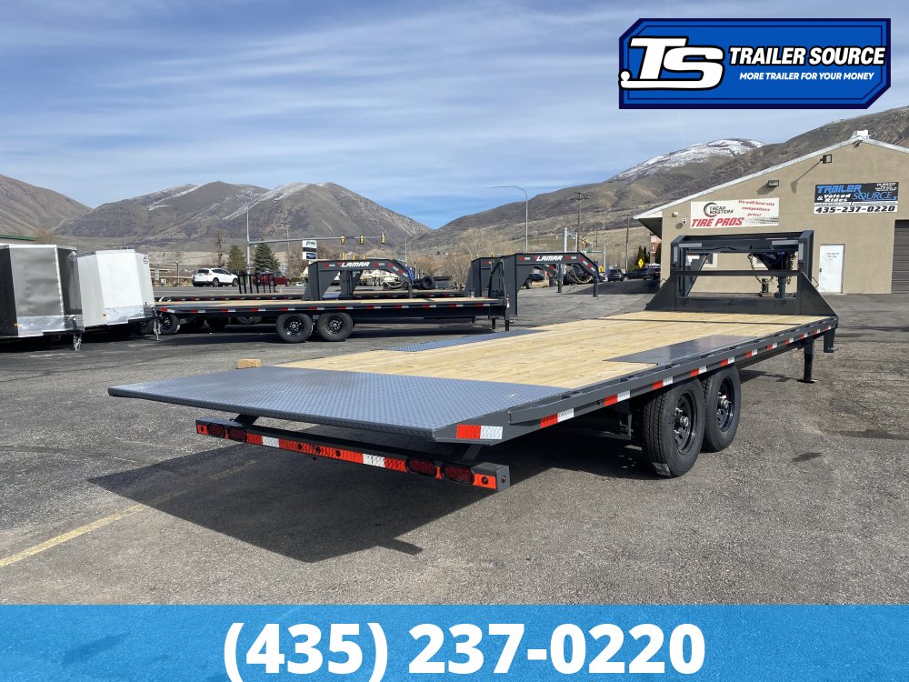 8.5x24 Lamar FA Gooseneck Deckover Tilt