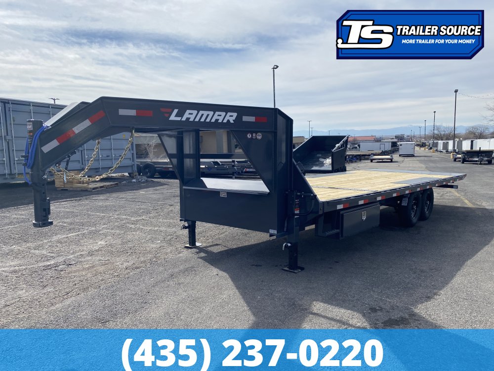 8.5x24 Lamar FA Gooseneck Deckover Tilt