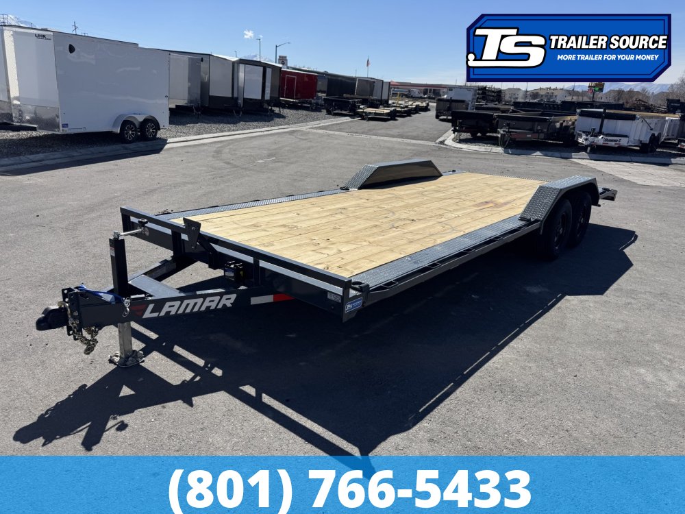 8.5x20 Lamar CC Wide Body w/ Drive Over Fenders Flatbed Car Hauler