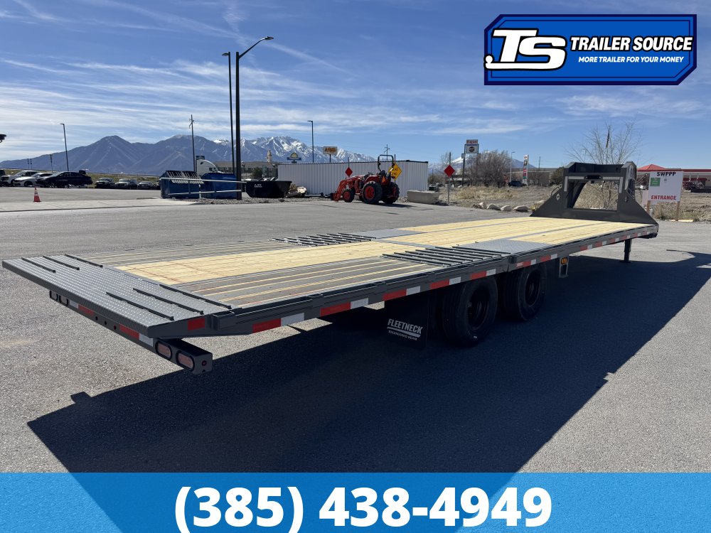 8.5x32 Diamond C FMAX-HDT 210 Gooseneck Hydraulic Dovetail Equipment Trailer - 25K GVWR -