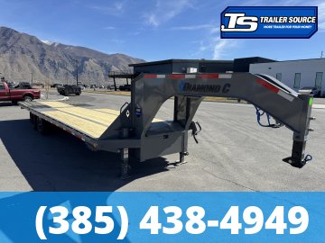 8.5x32 Diamond C FMAX-HDT 210 Gooseneck Hydraulic Dovetail Equipment Trailer - 25K GVWR -
