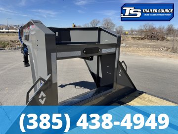 8.5x32 Diamond C FMAX-HDT 210 Gooseneck Hydraulic Dovetail Equipment Trailer - 25K GVWR -