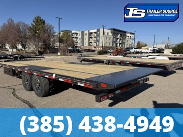 8.5x24 Diamond C DEC 207 Deckover Equipment Trailer - 15.5K GVWR -
