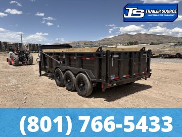 7x16 Diamond C LPT-GN 307 Gooseneck Dump Trailer - 32" Sides - 24K GVWR - 14 Ply Tires, Board Brackets
