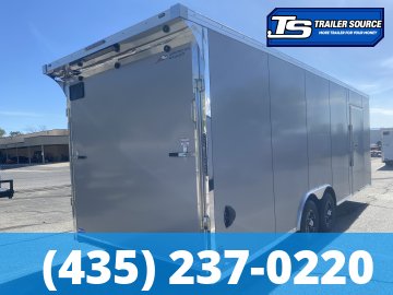 8.5x24 American Hauler Mach Enclosed Car Hauler Trailer - 7'6" Interior - 10K GVWR - .080 PolyCor, Dovetail