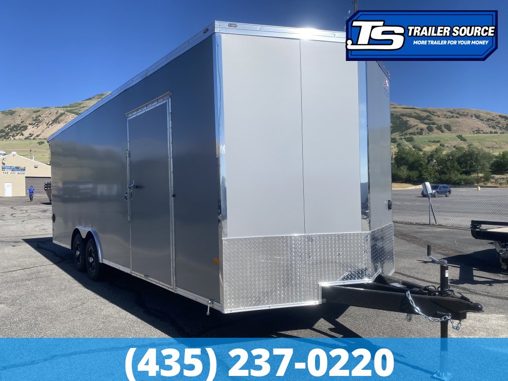 8.5x24 American Hauler Mach Enclosed Car Hauler Race
