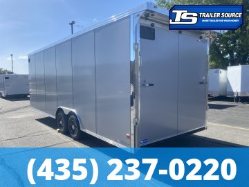 8.5x24 American Hauler Mach Enclosed Car Hauler Trailer - 7'6" Interior - 10K GVWR - .080 PolyCor, Dovetail