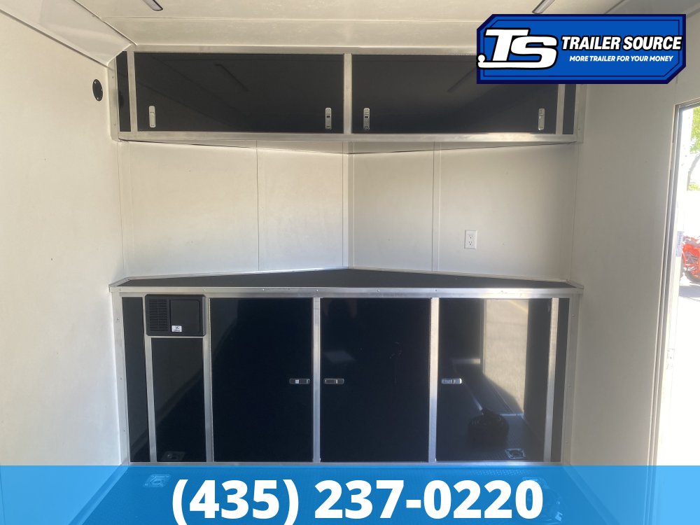 8.5x24 American Hauler Mach Enclosed Car Hauler Trailer - 7'6" Interior - 10K GVWR - .080 PolyCor, Dovetail