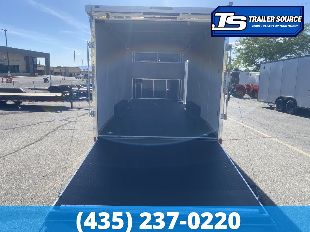 8.5x24 American Hauler Mach Enclosed Car Hauler Trailer - 7'6" Interior - 10K GVWR - .080 PolyCor, Dovetail