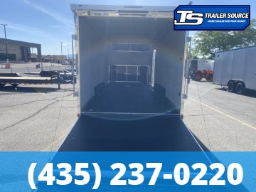 8.5x24 American Hauler Mach Enclosed Car Hauler Trailer - 7'6" Interior - 10K GVWR - .080 PolyCor, Dovetail