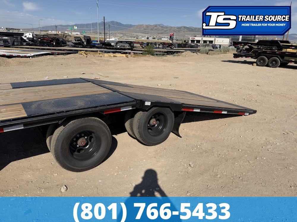 8.5x40 Double A Pro Series GHB Hydraulic Dovetail Gooseneck Equipment Trailer - 25.9K GVWR - Engineered Beam, Engineered Neck, Pierced Frame