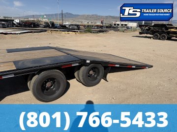 8.5x40 Double A Pro Series GHB Hydraulic Dovetail Gooseneck Equipment Trailer - 25.9K GVWR - Engineered Beam, Engineered Neck, Pierced Frame
