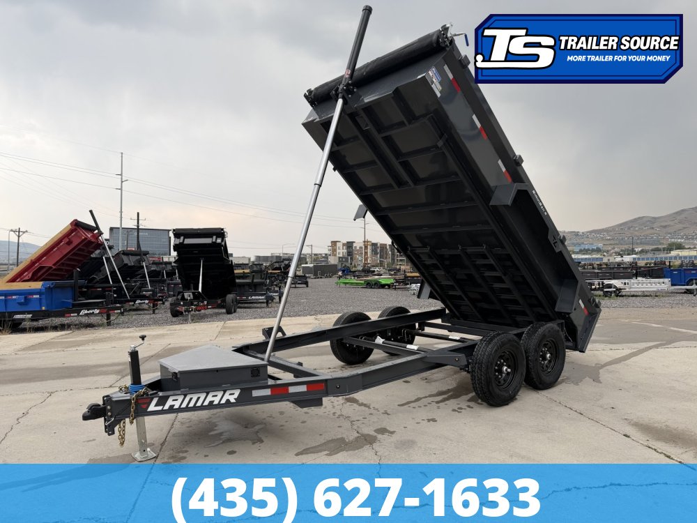 7x14 Lamar DG Dump Trailer - 14K GVWR -