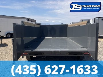 7x16 Diamond C LPT 210 Dump Trailer - 32" Sides - 23K GVWR - ABS Brakes, Board Brackets, Hydraulic Jack(s)