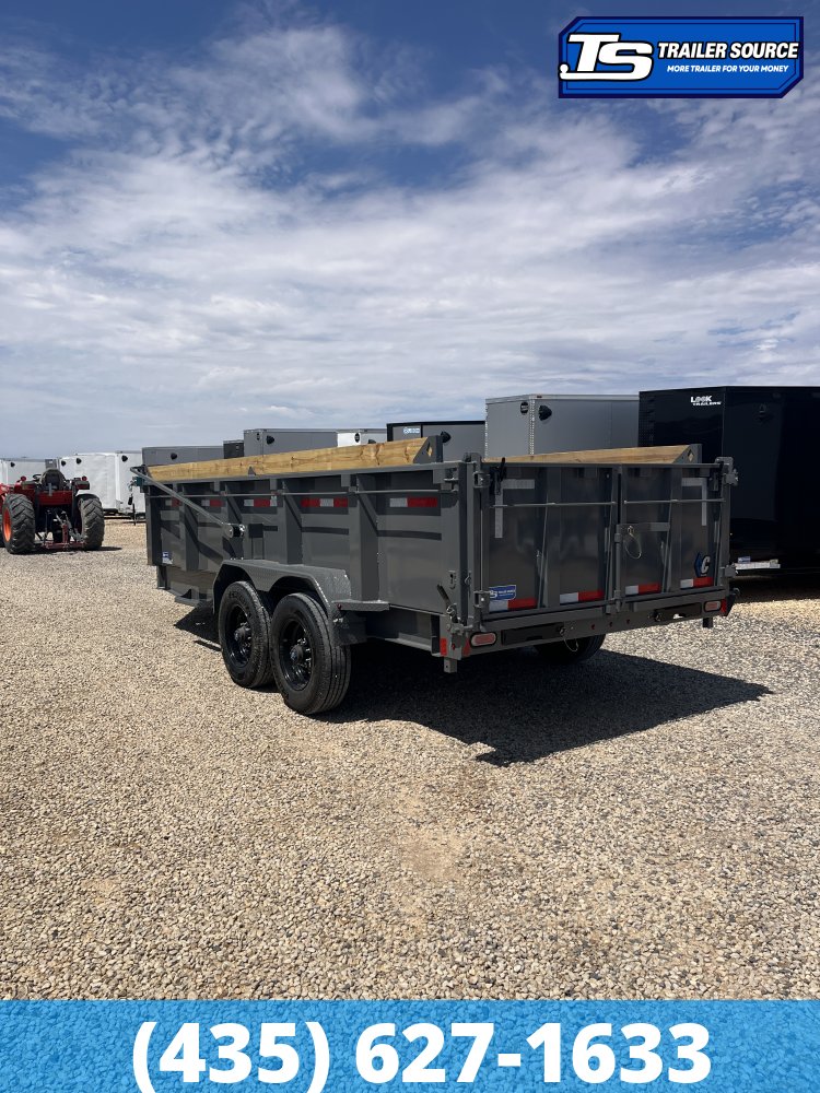 7x16 Diamond C LPT 210 Dump Trailer - 32" Sides - 23K GVWR - ABS Brakes, Board Brackets, Hydraulic Jack(s)