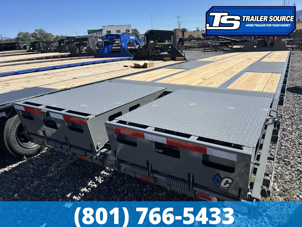 8.5x40 Diamond C FMAX 212 Gooseneck Equipment Trailer - 25.9K GVWR - ABS Brakes, Max Ramps