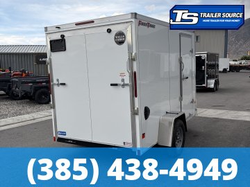 6x10 Wells Cargo FastTrac Enclosed Cargo Trailer - 6'6" Interior - 3.5K GVWR - .080 PolyCor, Ramp Door