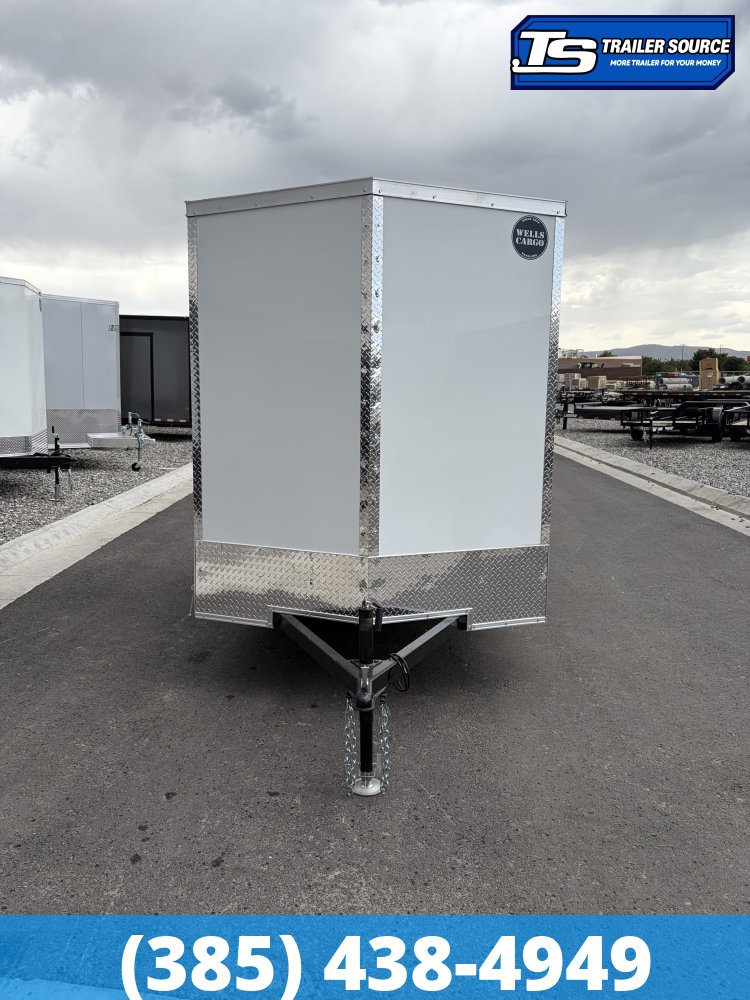 6x10 Wells Cargo FastTrac Enclosed Cargo Trailer - 6'6" Interior - 3.5K GVWR - .080 PolyCor, Ramp Door