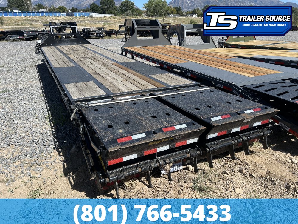 8.5x35 Big Tex Gooseneck Equipment Trailer - 23.9K GVWR - HDSS (Hutch) Suspension, Slide Track