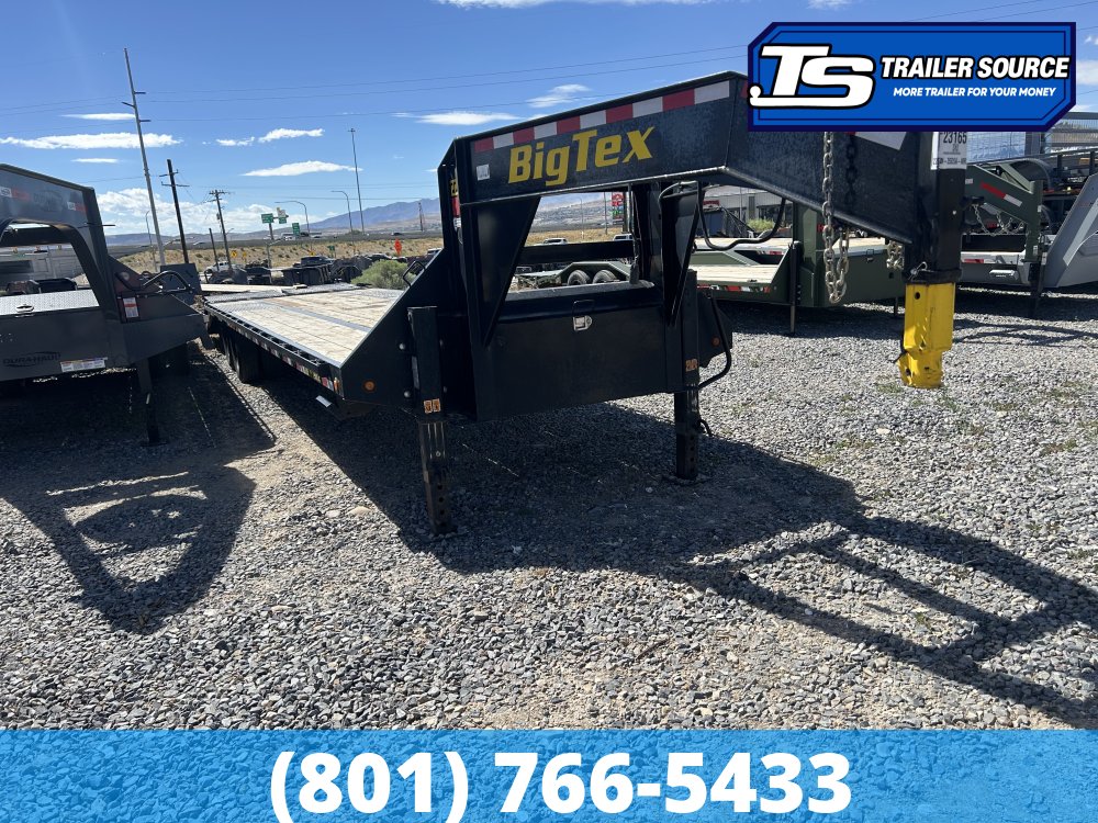 8.5x35 Big Tex Gooseneck Equipment Trailer - 23.9K GVWR - HDSS (Hutch) Suspension, Slide Track