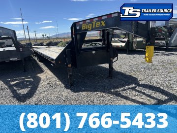 8.5x35 Big Tex Gooseneck Equipment Trailer - 23.9K GVWR - HDSS (Hutch) Suspension, Slide Track