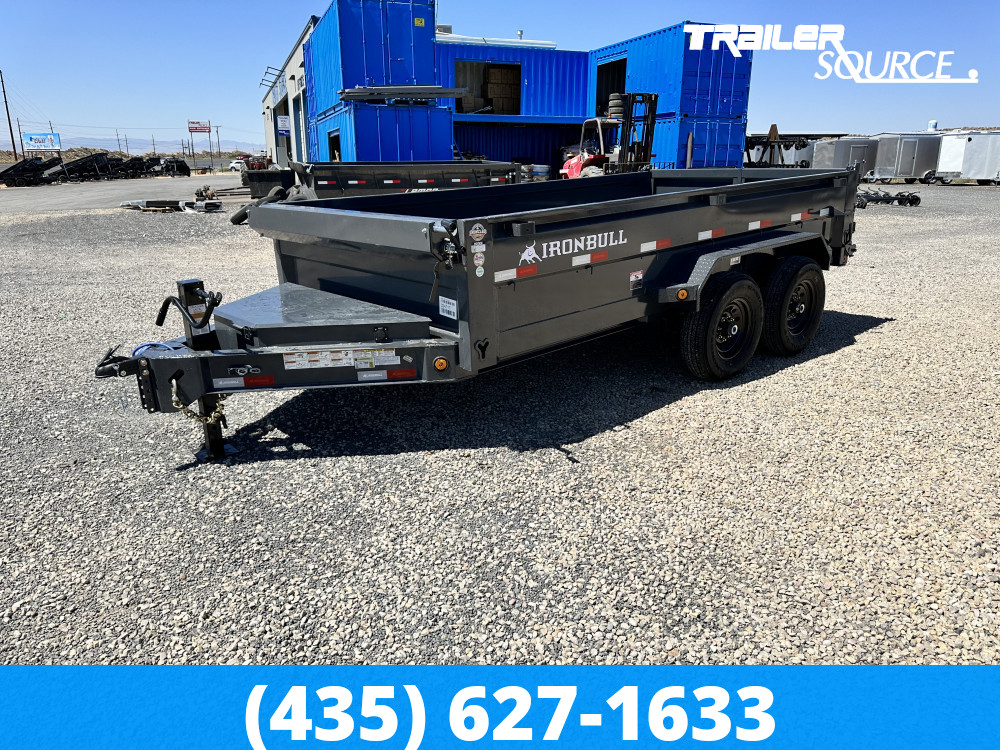 7x14 Iron Bull DWB 24" Sides 15K Dump Trailer