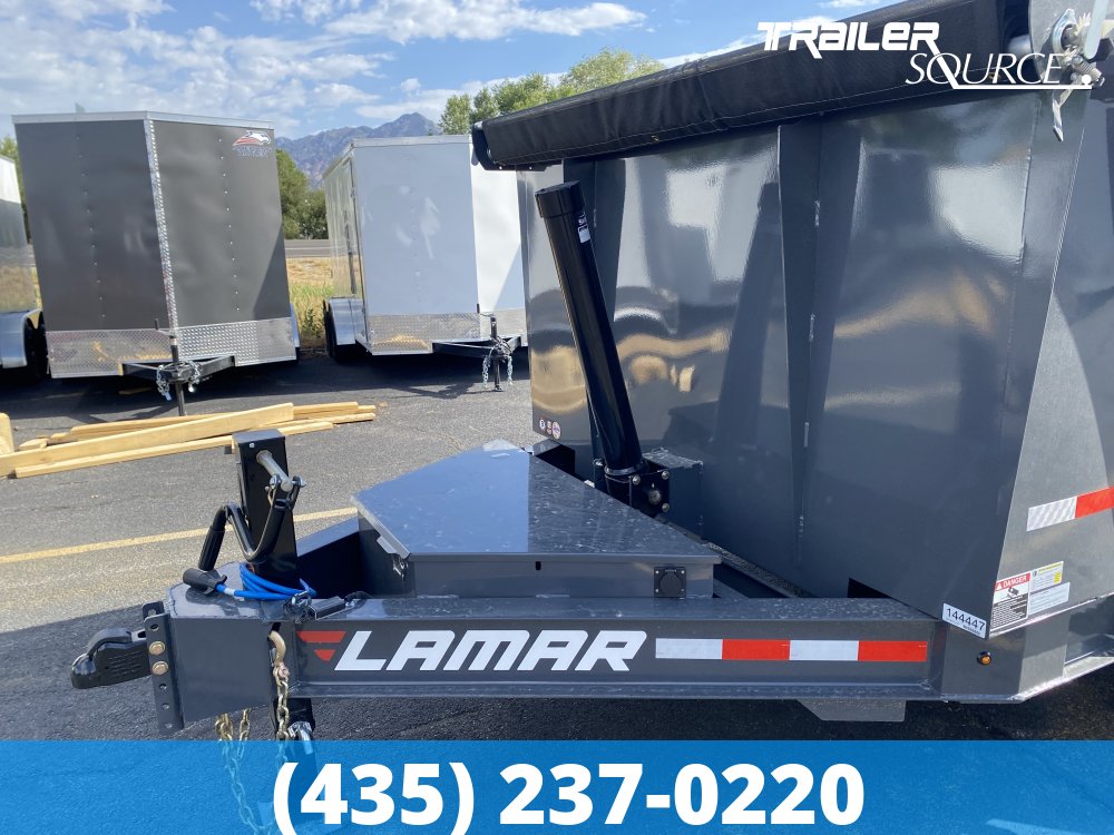 7x14 Lamar DT Gooseneck  15.7K Dump