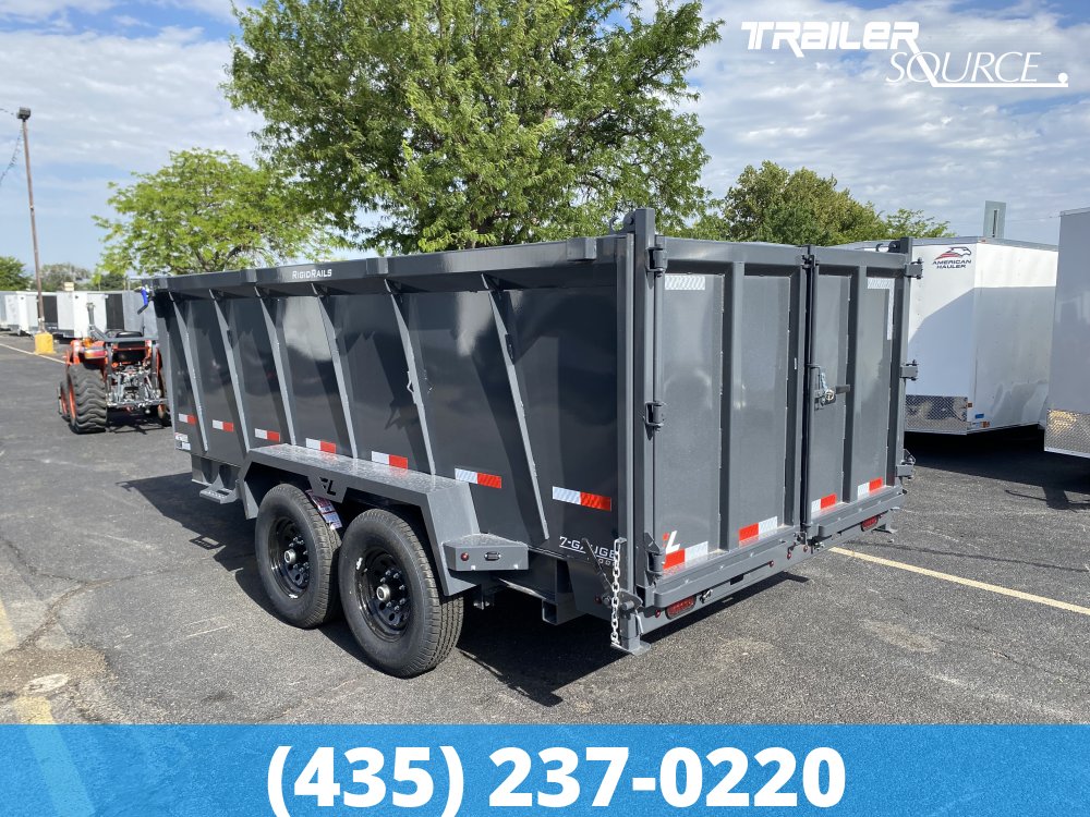 7x14 Lamar DT Gooseneck  15.7K Dump