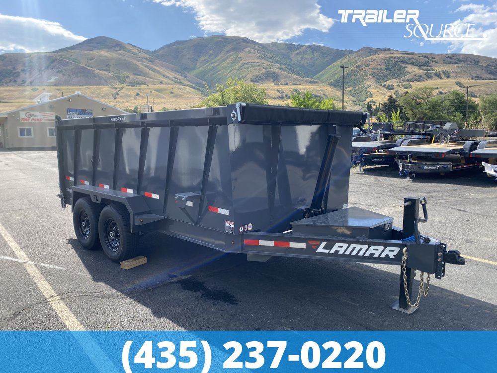 7x14 Lamar DT Gooseneck  15.7K Dump