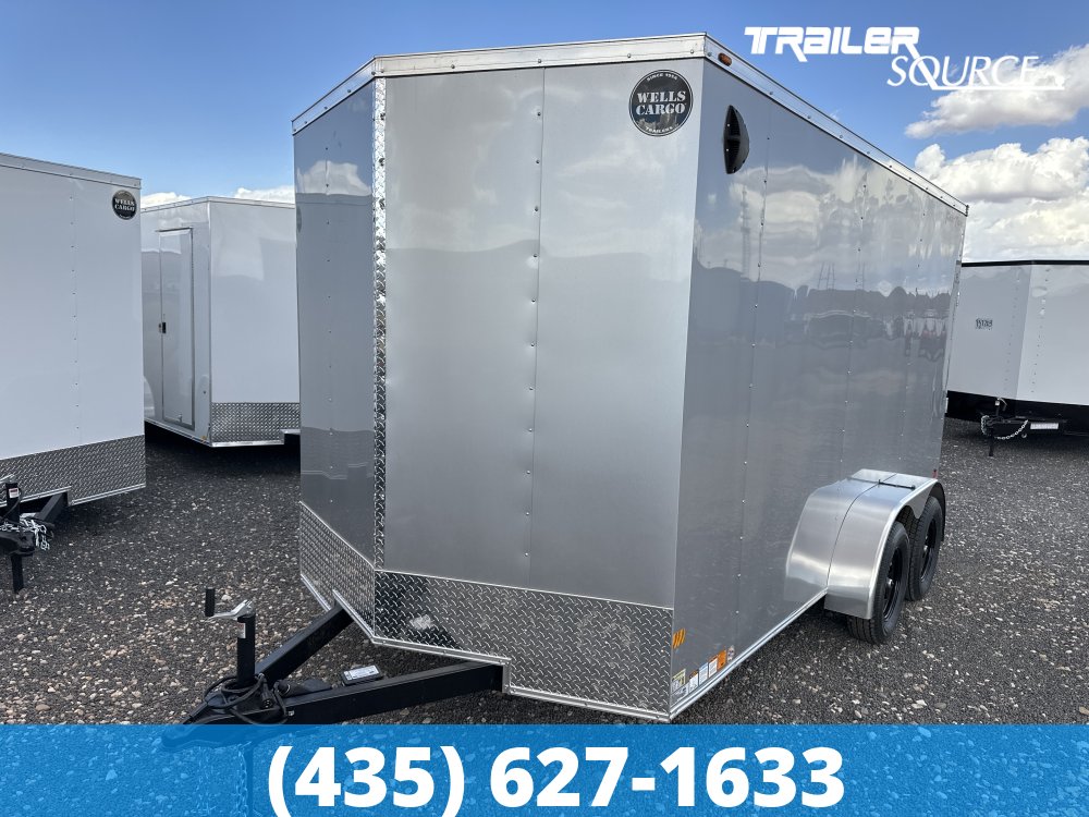 7x14 Wells Cargo Fast Trac Deluxe 7'0" Interior 7K Tandem Axle Enclosed Cargo