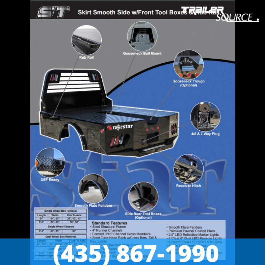 7x7 Norstar Truck Bed-Skirted Truck Skirted Flatbed