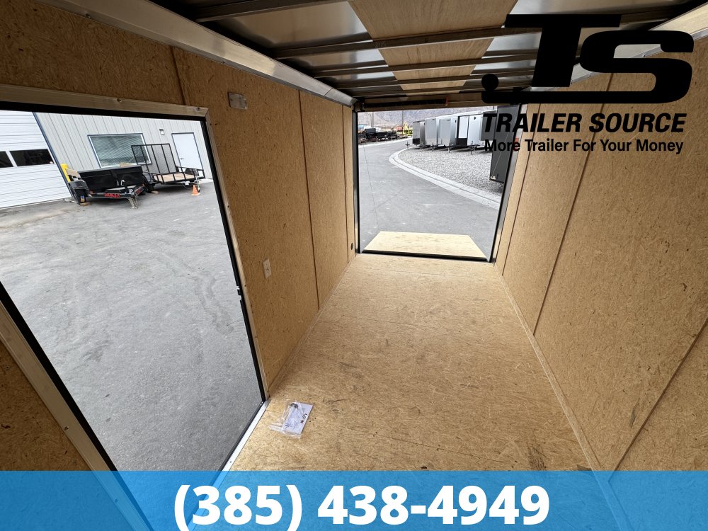 7x14 Look ST DLX Enclosed Cargo Trailer - 7'0" Interior - 7K GVWR - .080 PolyCor, Alloy Wheels, Black Out Package