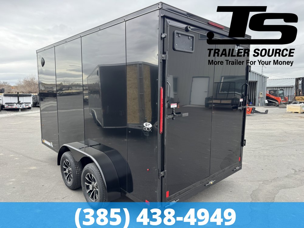 7x14 Look ST DLX Enclosed Cargo Trailer - 7'0" Interior - 7K GVWR - .080 PolyCor, Alloy Wheels, Black Out Package