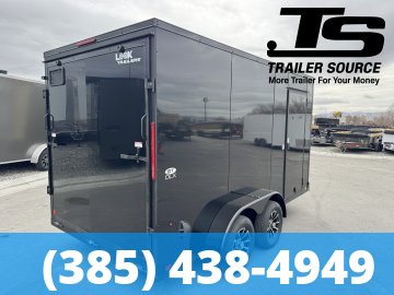 7x14 Look ST DLX Enclosed Cargo Trailer - 7'0" Interior - 7K GVWR - .080 PolyCor, Alloy Wheels, Black Out Package